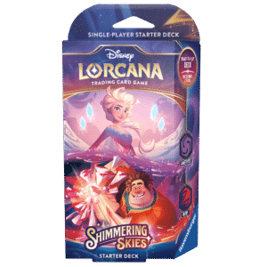 Disney Lorcana Trading Card Game - Starter Deck (Amethyst/Ruby) Set 5, Shimmering Skies