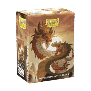 Dragon Shield (Standard size) (100) Protective Sleeves - Dual Art Sleeves – CNY 2025 – Wood Snake