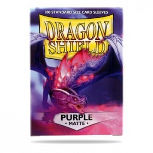 Dragon Shield (Standard size) (100) Protective Sleeves - Matte Purple