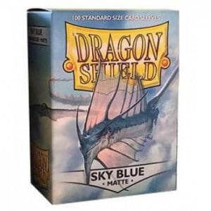 Dragon Shield (Standard size) (100) Protective Sleeves - Matte Sky Blue