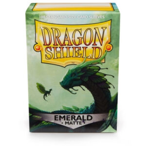 Dragon Shield (Standard size) (100) Protective Sleeves - Matte Emerald