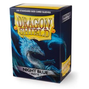 Dragon Shield (Standard size) (100) Protective Sleeves - Matte Night Blue