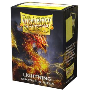 Dragon Shield (Standard size) (100) Protective Sleeves - Dual Matte Lightning