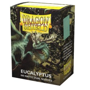 Dragon Shield (Standard size) (100) Protective Sleeves - Dual Matte Eucalyptus