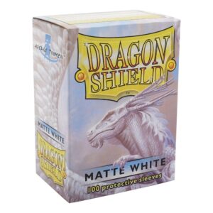 Dragon Shield (Standard size) (100) Protective Sleeves - Matte White