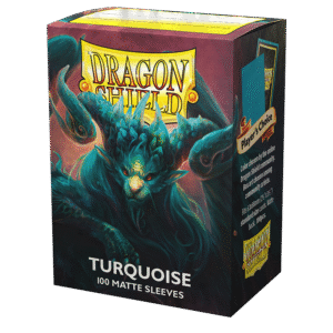 Dragon Shield (Standard size) (100) Protective Sleeves - Matte Turquoise