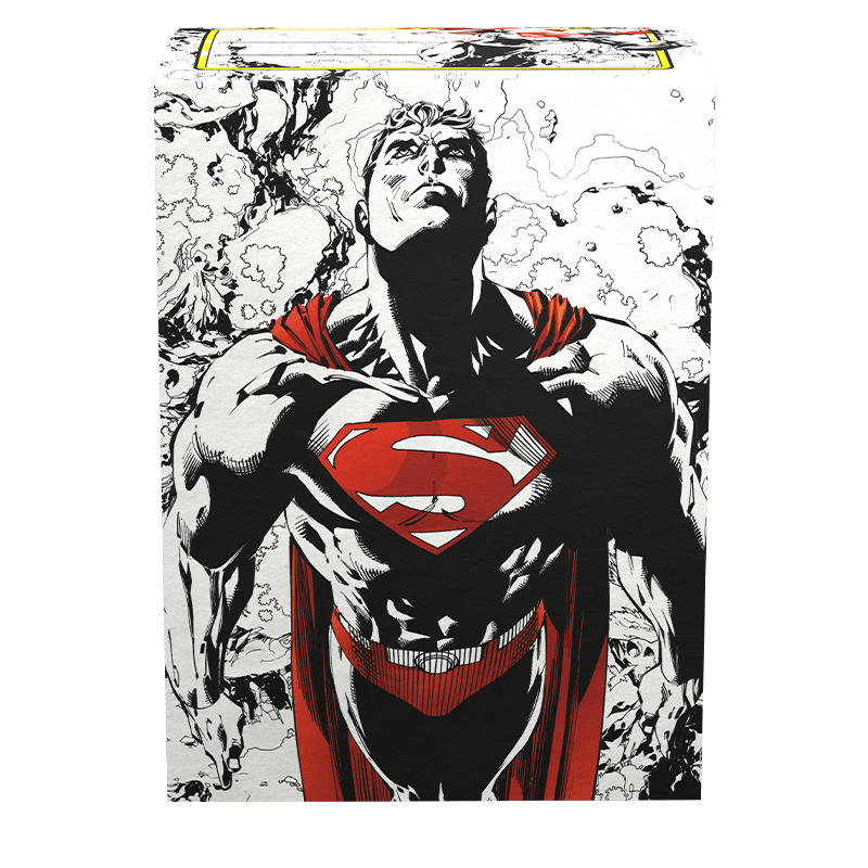 Dragon Shield Matte Art Sleeves – Superman Core (Red/White) (100 Sleeves)
