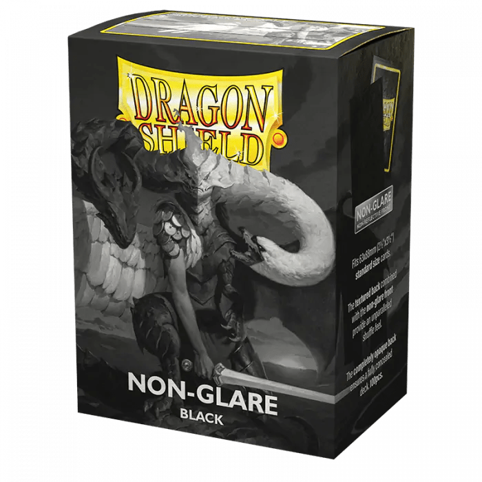 Dragon Shield (Standard size) (100) Protective Sleeves – Matte NonGlare Black V2