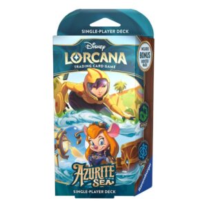 Disney Lorcana Trading Card Game - Starter Decks, (Emerald/Sapphire) Azurite Sea