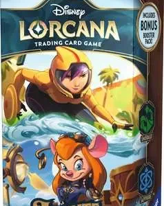 Disney Lorcana Trading Card Game - Starter Decks, (Emerald/Sapphire) Azurite Sea