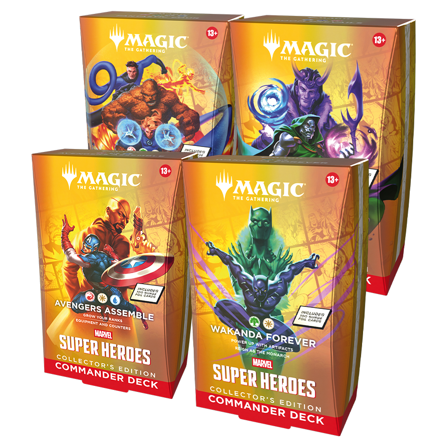 Magic: The Gathering: Marvel Super Heroes – Collector Commander Deck Set (4 Decks)