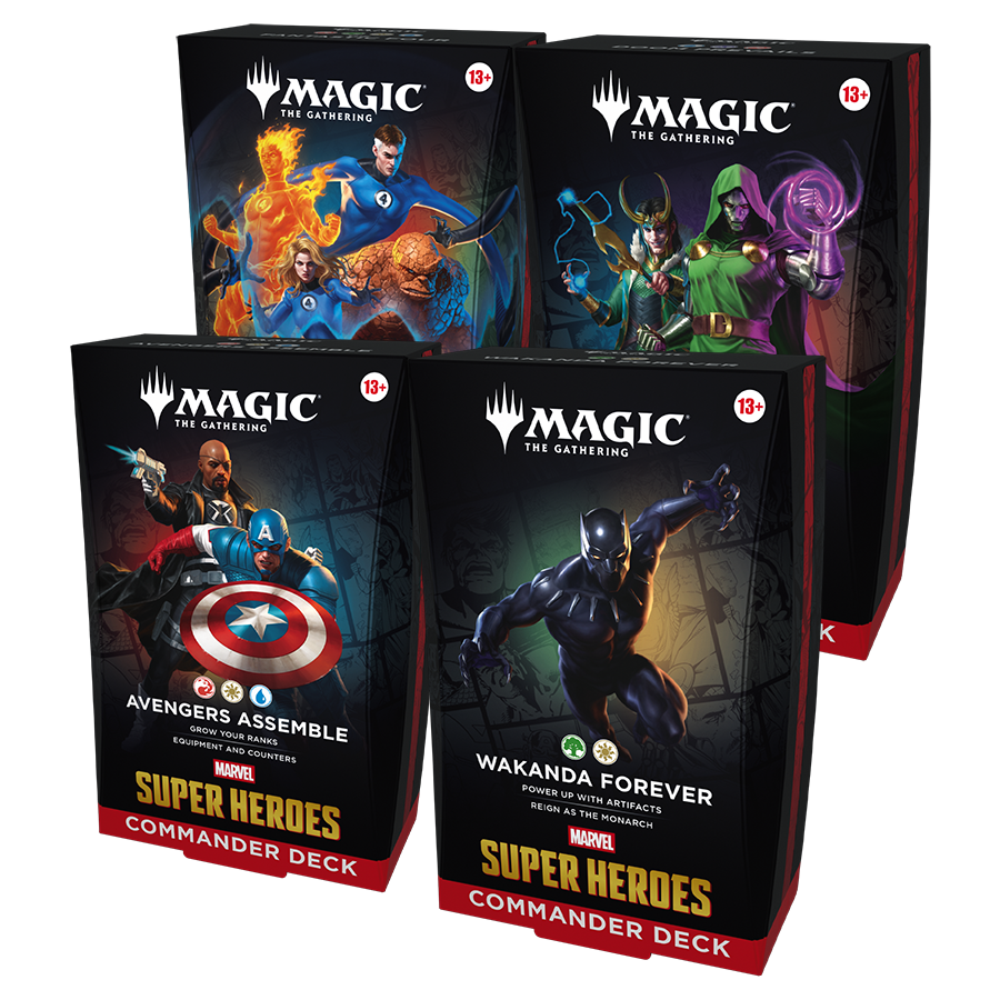 Magic: The Gathering: Marvel Super Heroes – Commander Deck Set (4 Decks)