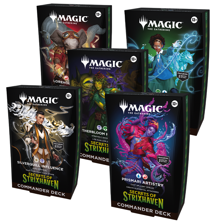 Magic: The Gathering: Secrets of Strixhaven – Commander Deck Set (5 Decks)