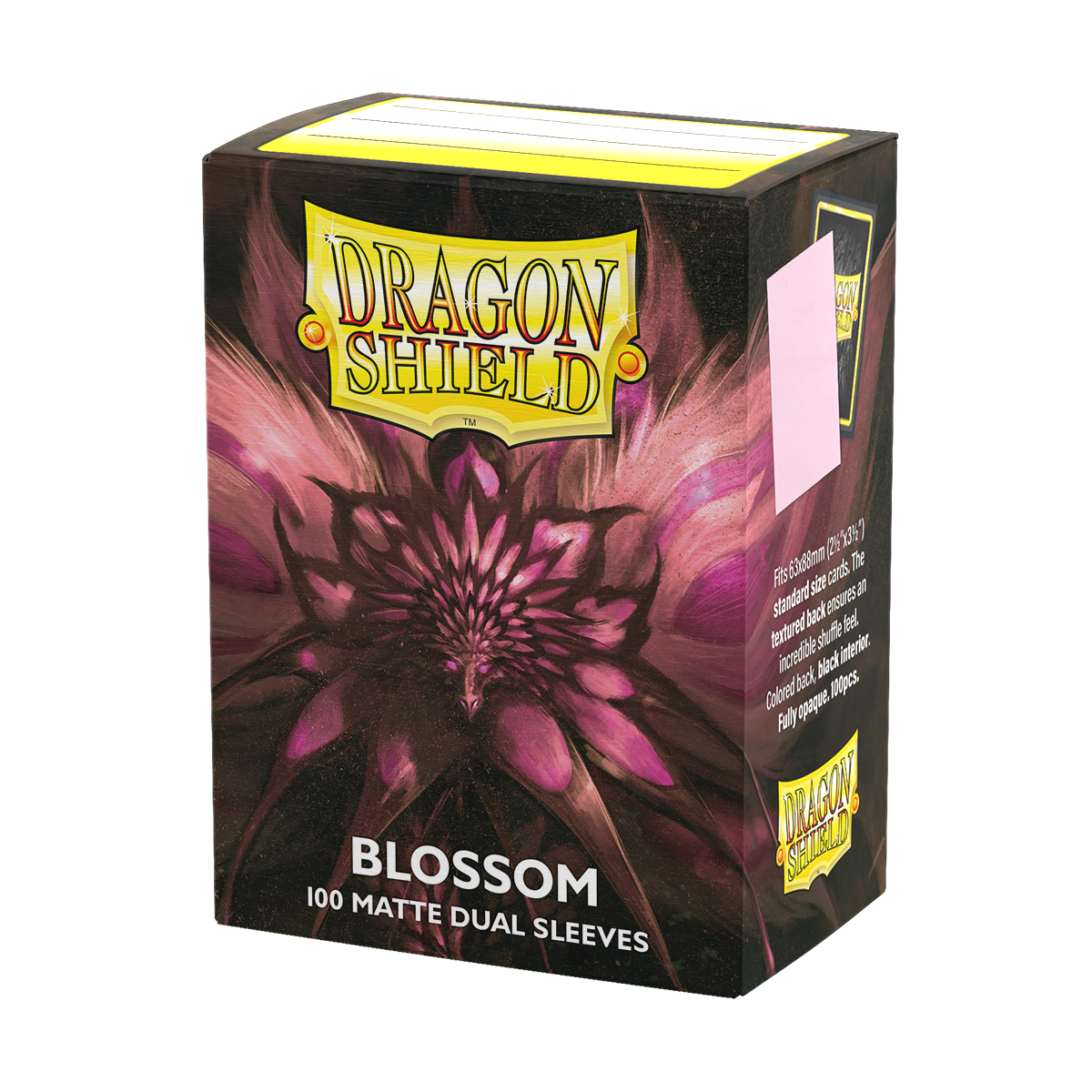 Dragon Shield (Standard size) (100) Protective Sleeves – Dual Matte Blossom