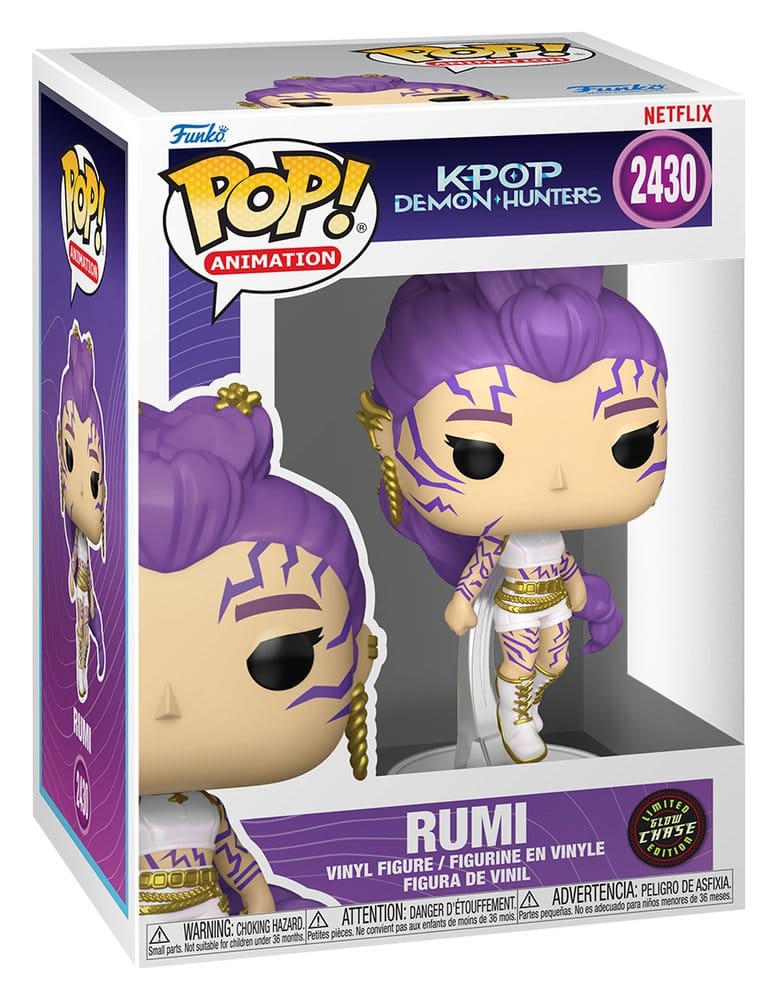 KPop Demon Hunters POP! Animation Vinyl Figures Rumi Chase (Glow) 9 cm