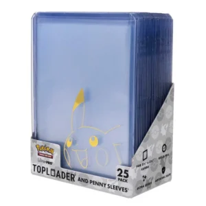 Pokemon Pikachu Toploader & Penny Sleeves Combo Pack (25Pack)