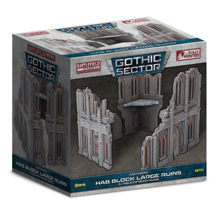 Gothic Sector: Castograd Hab Block Big Ruins (x3)