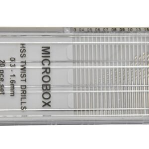 11520 20PC HSS DRILL SET 0.3-1.6MM MICROBOX