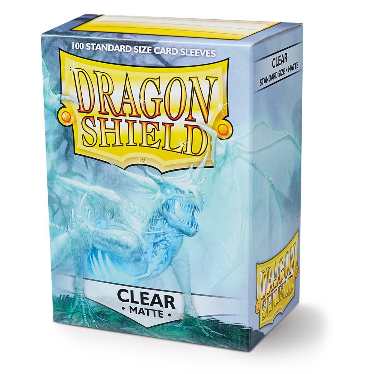Dragon Shield (Standard size) (100) Protective Sleeves – Matte Clear