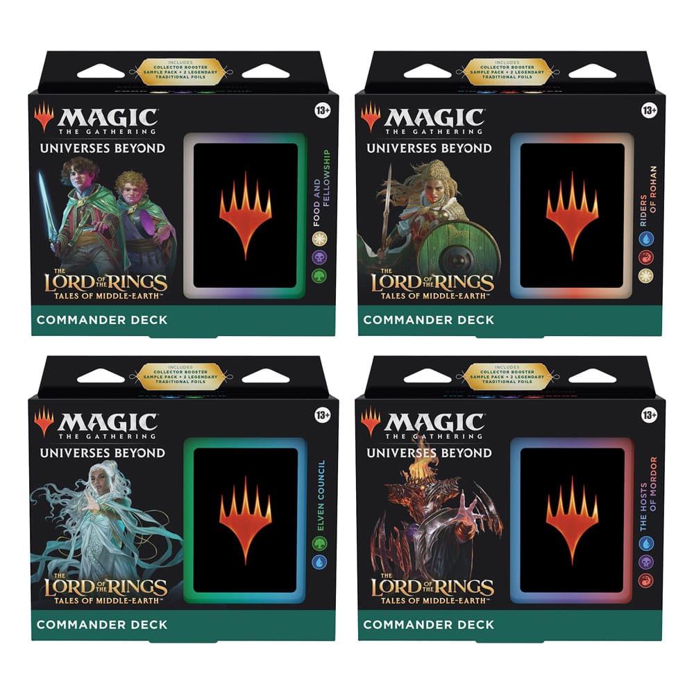 Magic the Gathering The Lord of the Rings: Tales of Middle-earth Commander Decks Display (4)