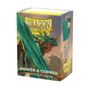 Dragon Shield (Standard size) (100) Protective Sleeves - Dual Matte Power & Copper