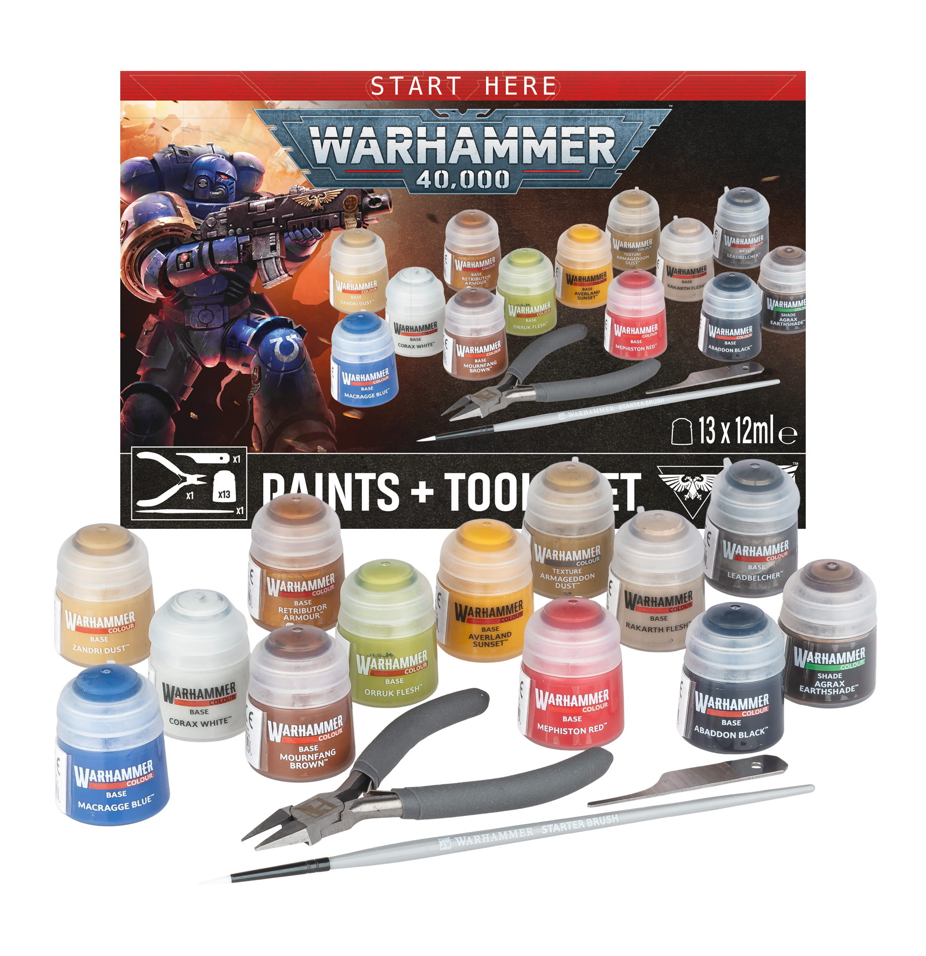 WARHAMMER 40,000: PAINTS & TOOLS