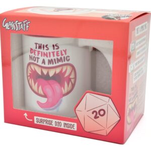 Glassstaff Gift Set Mug & Dice D20 Not a Mimic