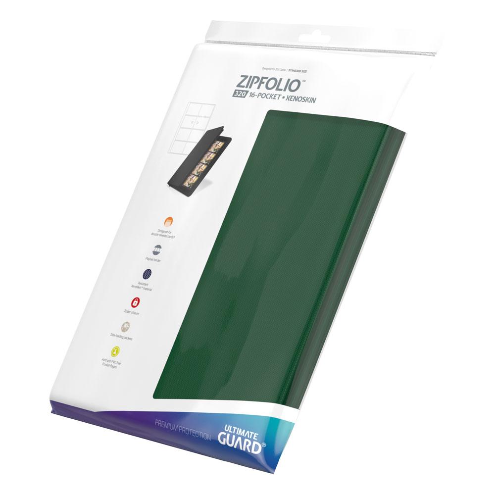 Ultimate Guard Zipfolio 320 16-Pocket Xenoskin – Green