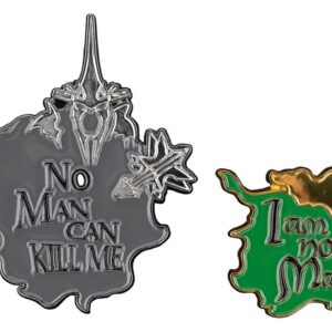Lord of the Rings Collectors Pins 2-Pack No Man can Kill Me & I Am No Man! 7 cm