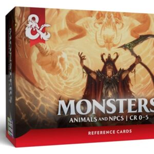 Dungeons & Dragons RPG Reference Cards: Monsters (Animals and NPCs)