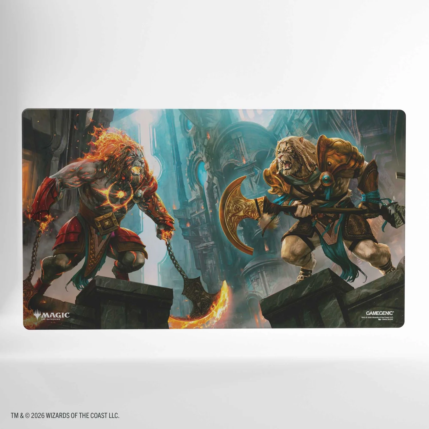 Gamegenic MTG: Reality Fracture Shiny Playmat – Ajani, Path of Vengeance / Ajani, Counterattack Leader