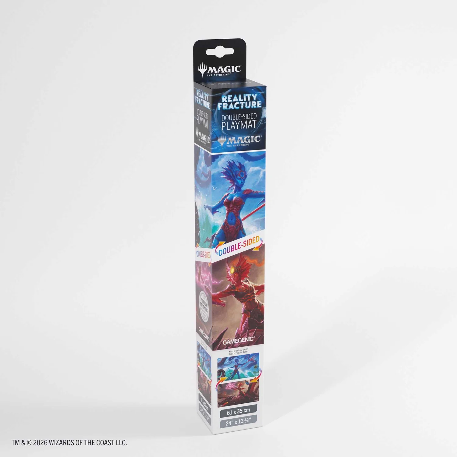 Gamegenic MTG: Reality Fracture Double-sided Playmat – Kiora of Salt and Sand / Kiora of Fire and Ashes