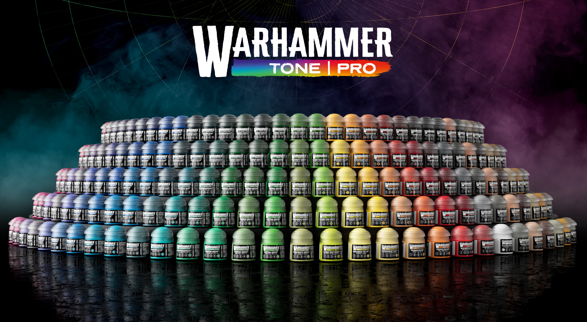 WARHAMMER TONE PRO: THE RANGE – ALL 152 COLOURS (AVAILABLE AT PRE ORDER ONLY)