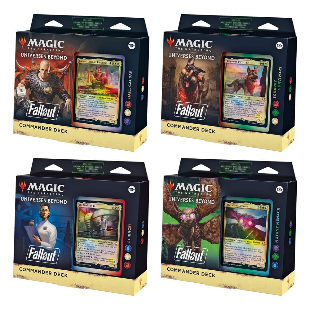 Magic: The Gathering: Fallout Commander Deck – Set of 4